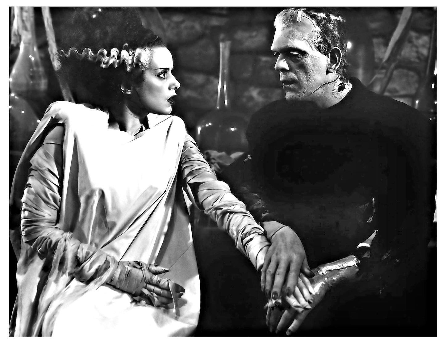 Bride of Frankenstein -- Set of Three Deluxe Art Prints w/ Elsa Lanchester & Boris Karloff!