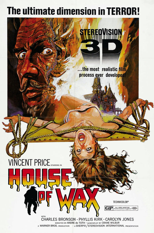 House of Wax 3D -- 11" x 17" Deluxe Poster Art Print || Vincent Price as the Mad Sculptor!