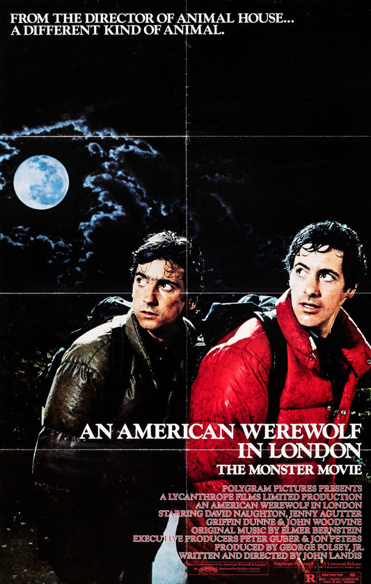 American Werewolf in London -- 11" x 17" Poster Art Print || Beware the Moors, Lads!