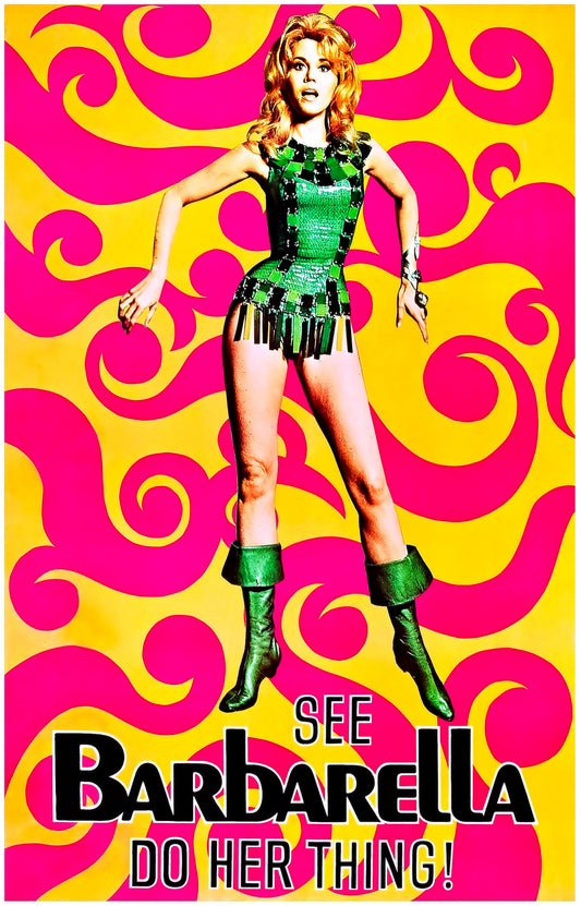 Barbarella -- 11" x 17" Deluxe Poster Art Print || Jane Fonda!