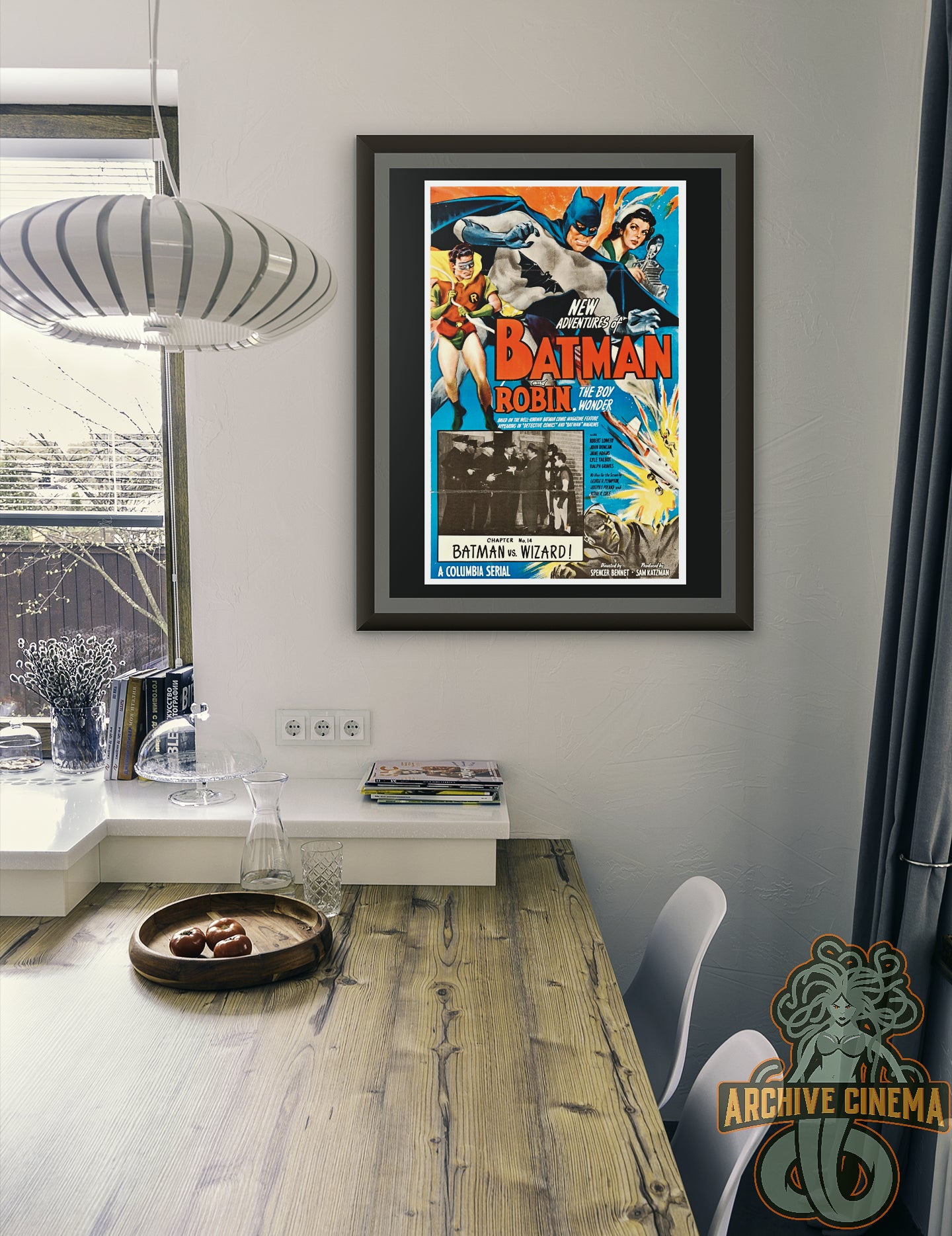 Batman and Robin the Boy Wonder  -- 11" x 17" Deluxe Poster Art Print of Batman Serial!