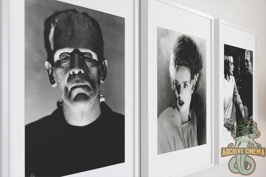 Bride of Frankenstein -- Set of Three Deluxe Art Prints w/ Elsa Lanchester & Boris Karloff!