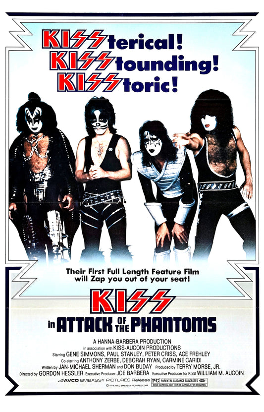 KISS Meets the Phantom of the Park -- 11" x 17" Deluxe Poster Art Print || Knights in Satan's Service, Dude!