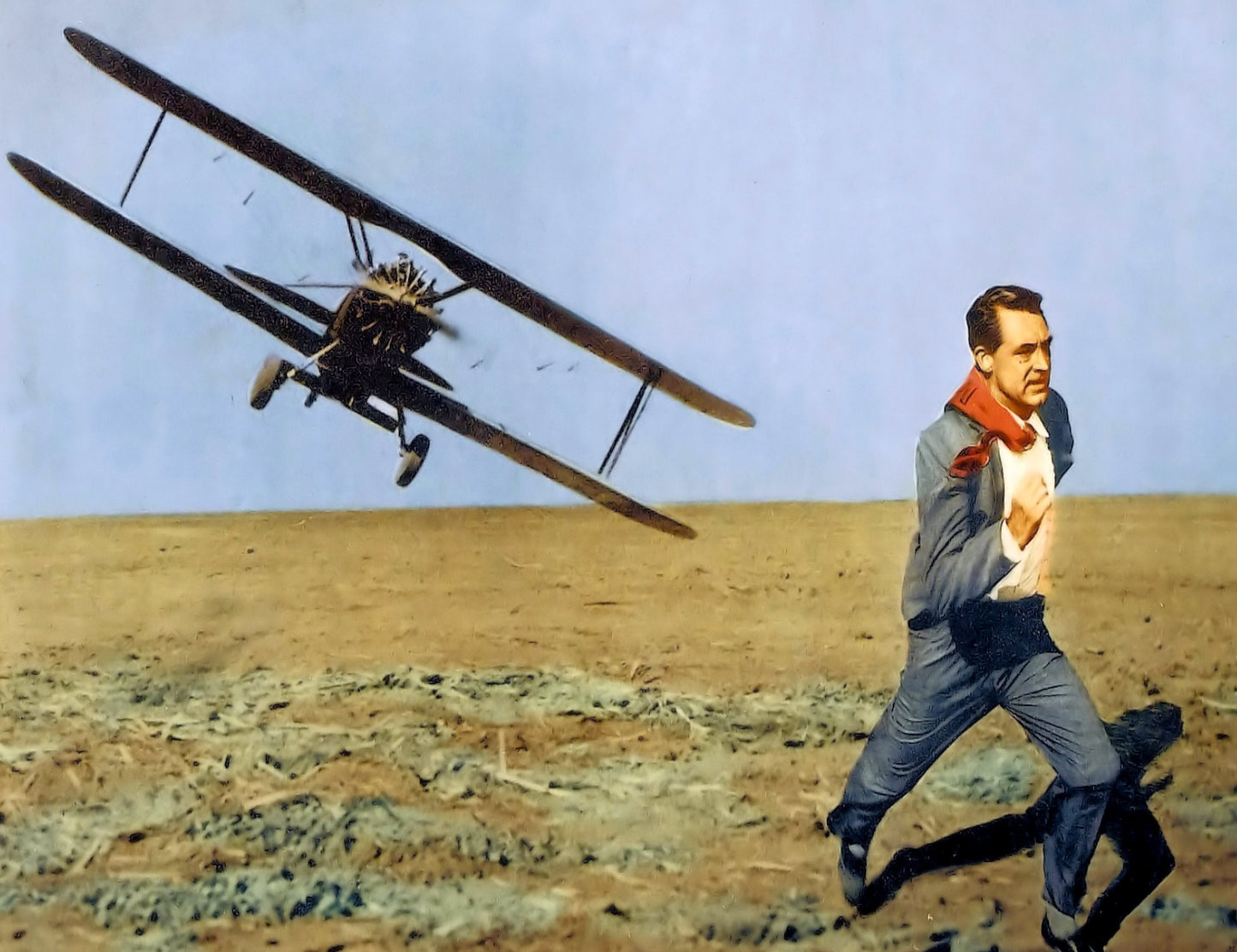 North by Northwest -- Deluxe 8.5" x 11" Art Print || Hitchcock's Masterpiece! Cary Grant vs Crop Duster!