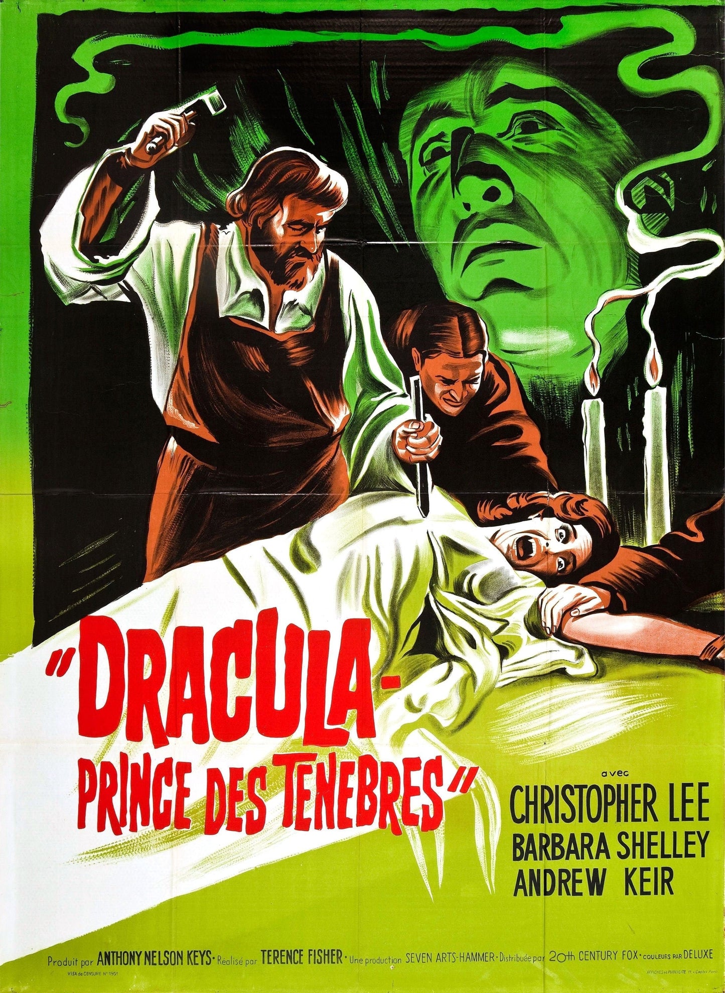 Dracula, Prince of Darkness -- 11" x 17" Deluxe Poster Art Print w/ Christopher Lee as Dracula!