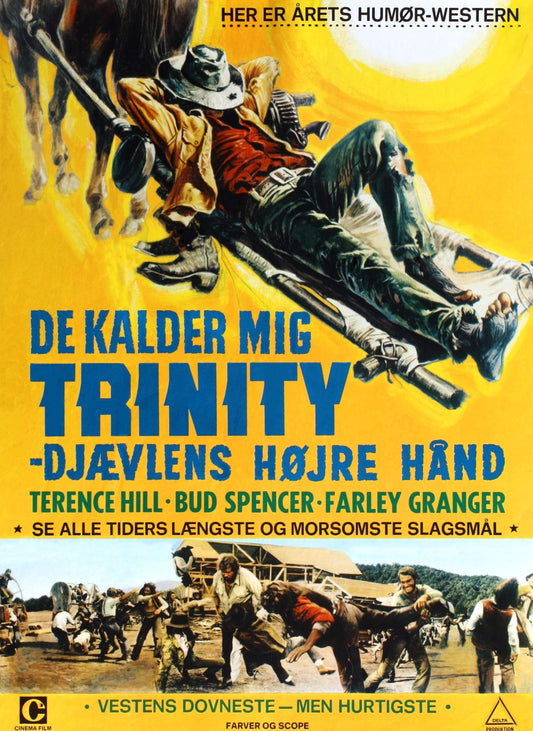 They Call Me Trinity -- Deluxe 11" x 17" Poster Art Print || Spaghetti Western with Terence Hill & Bud Spencer!