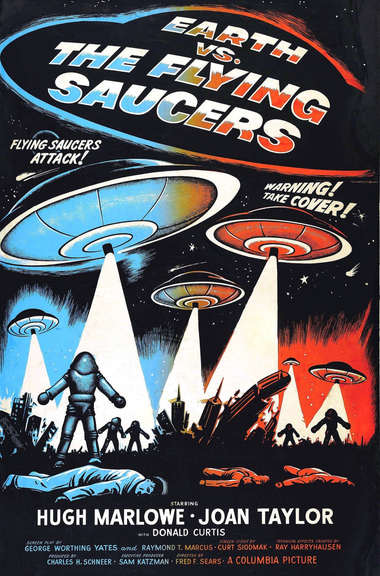 Earth vs. the Flying Saucers -- 11" x 17" Deluxe Poster Art Print