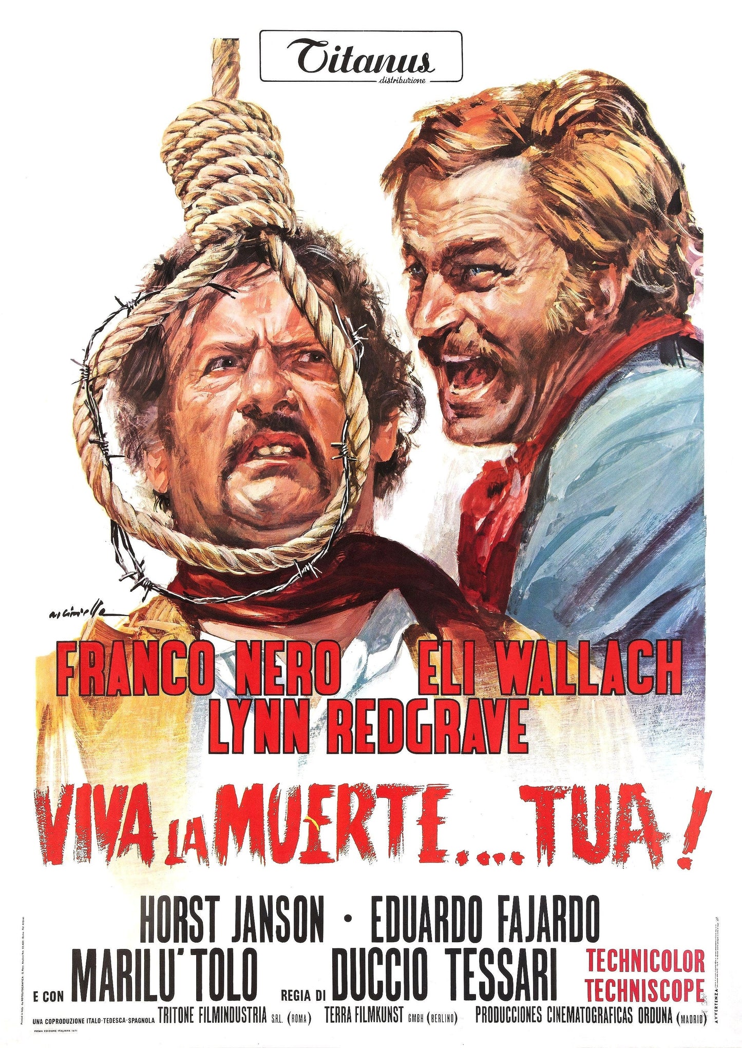 Don't Turn the Other Cheek -- 11" x 17" Deluxe Poster Art Print || Eli Wallach! Franco Nero! Lynn Redgrave!