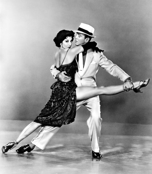 Fred Astaire & Cyd Charisse -- 8.5" x 11" Deluxe Wall Art Print || Limber Pose from 'Band Wagon' Musical!