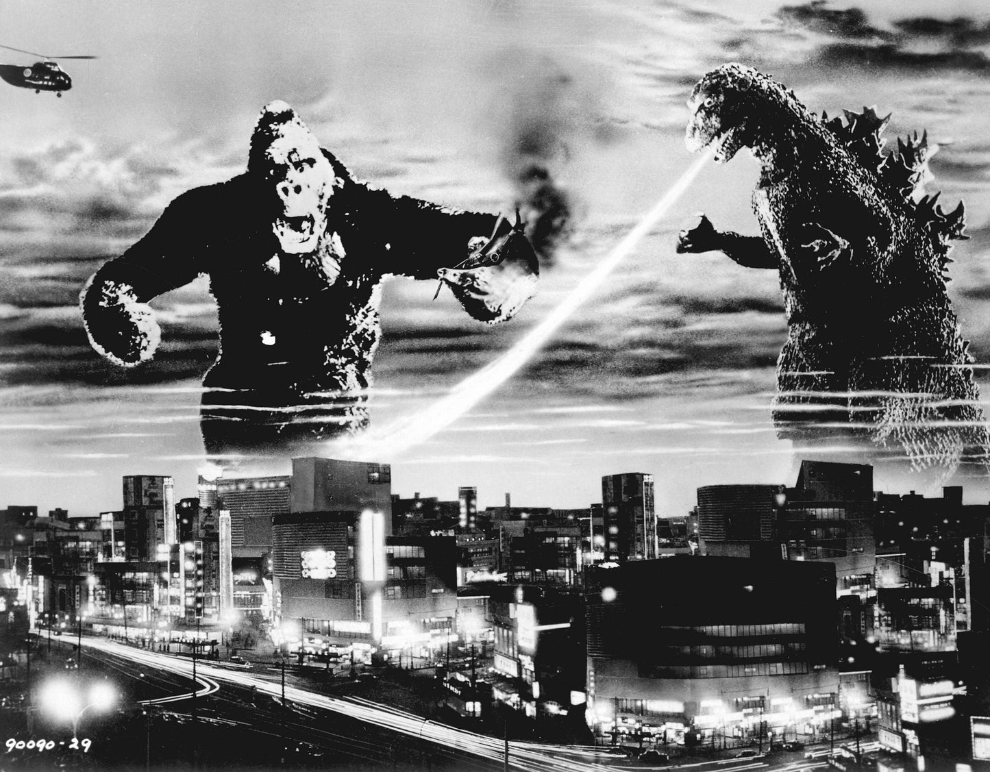 King Kong vs Godzilla -- 8.5" x 11" Deluxe Wall Art Print || Monster Battle to End All Kaiju Battles! Mighty Kong! Impervious Godzilla!