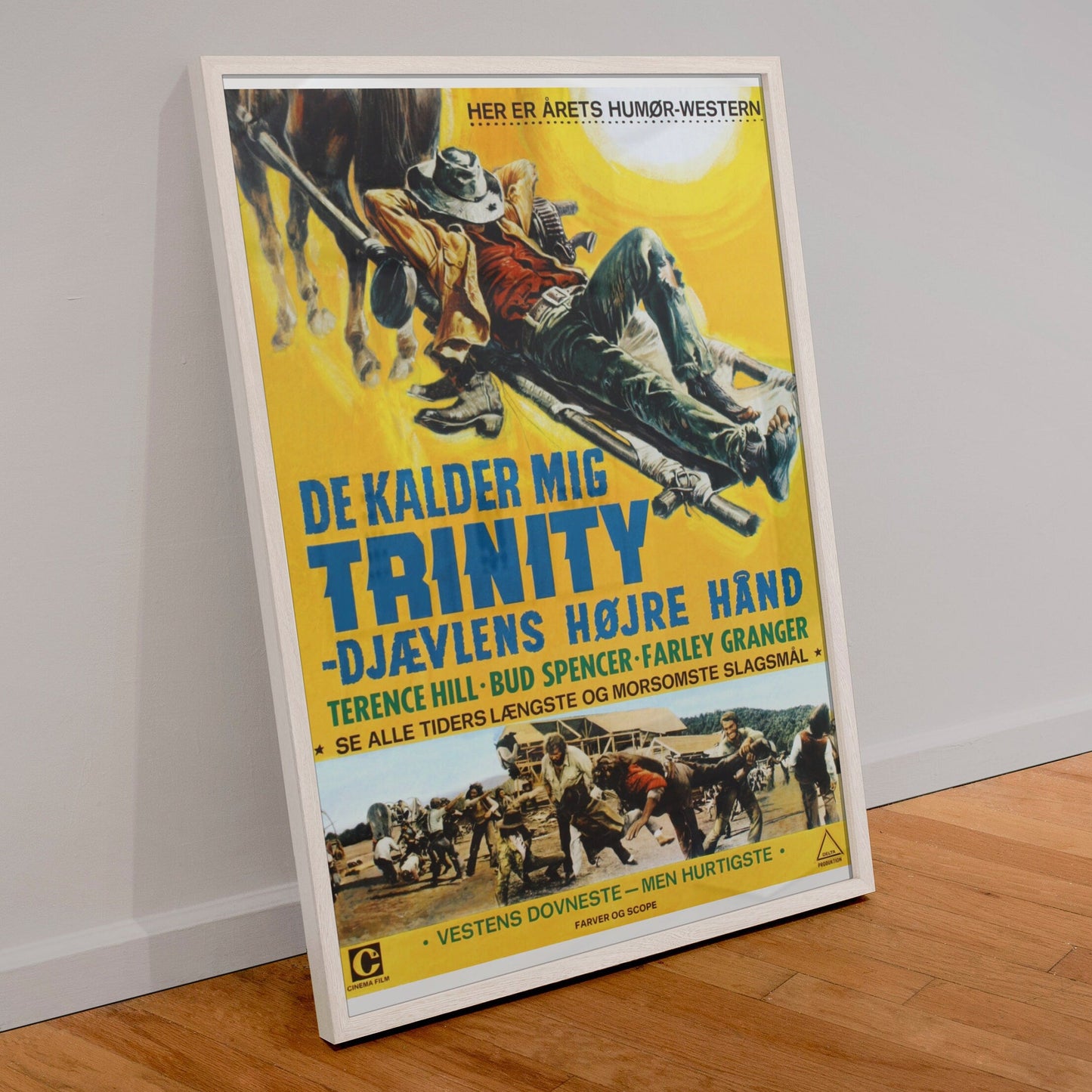 They Call Me Trinity -- Deluxe 11" x 17" Poster Art Print || Spaghetti Western with Terence Hill & Bud Spencer!