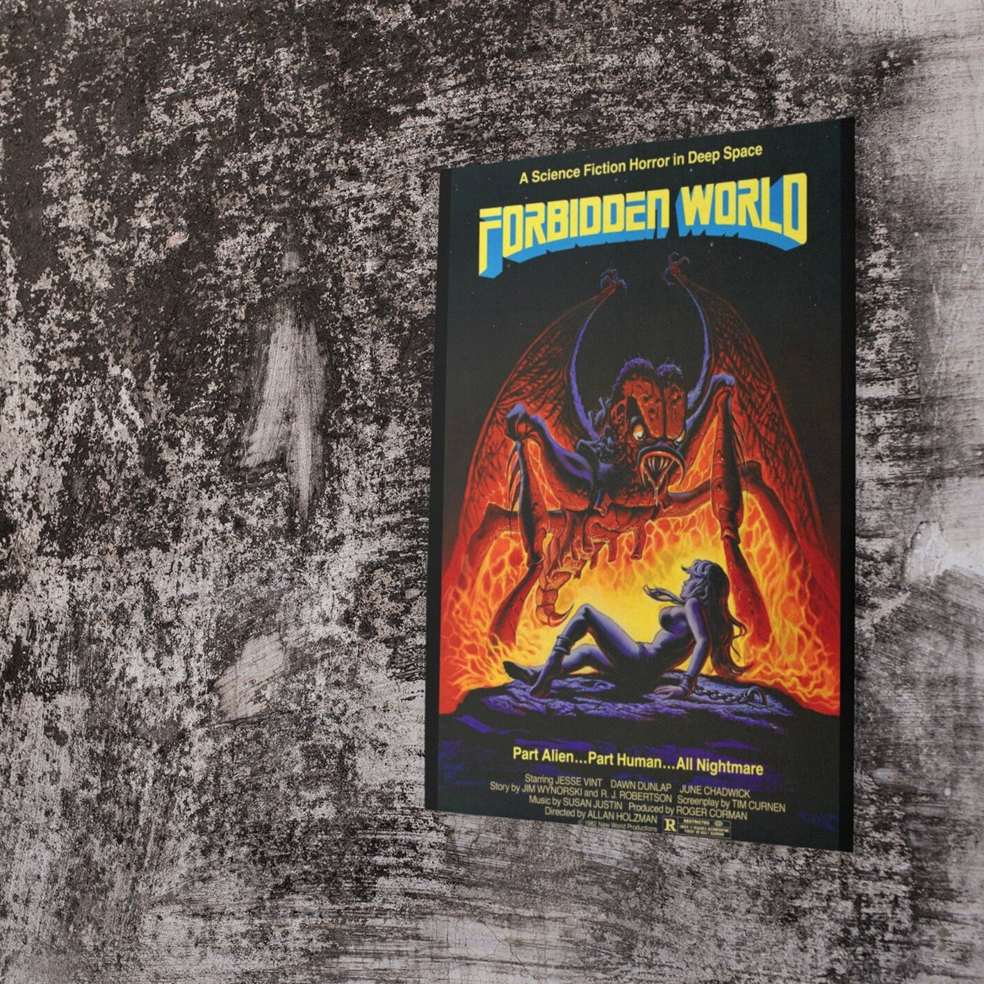 Forbidden World --  Deluxe 11" x 17" Poster Art Print || Creepy Alien Outer Space Horror!