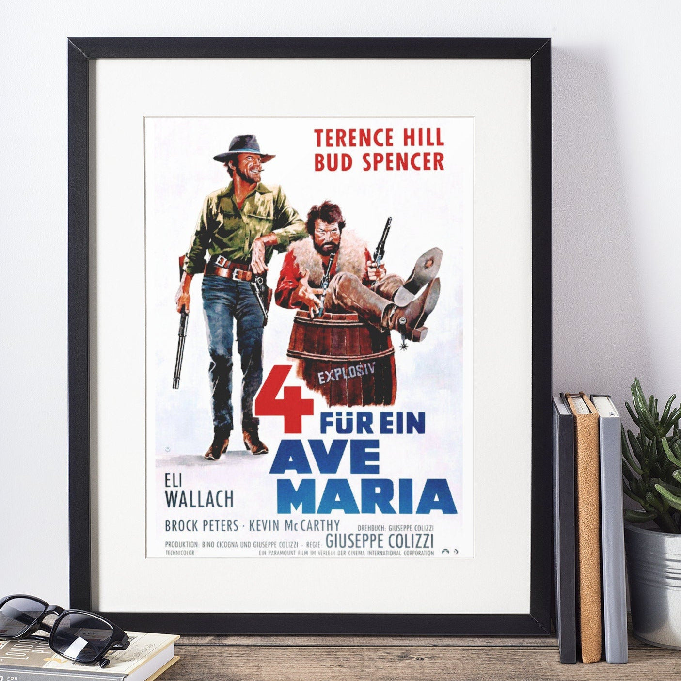 Ace High -- 11" x 17" Deluxe Poster Art Print || Bud Spencer! Terence Hill! Western Shenanigans Ensue!