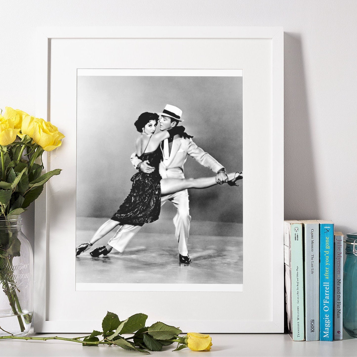 Fred Astaire & Cyd Charisse -- 8.5" x 11" Deluxe Wall Art Print || Limber Pose from 'Band Wagon' Musical!