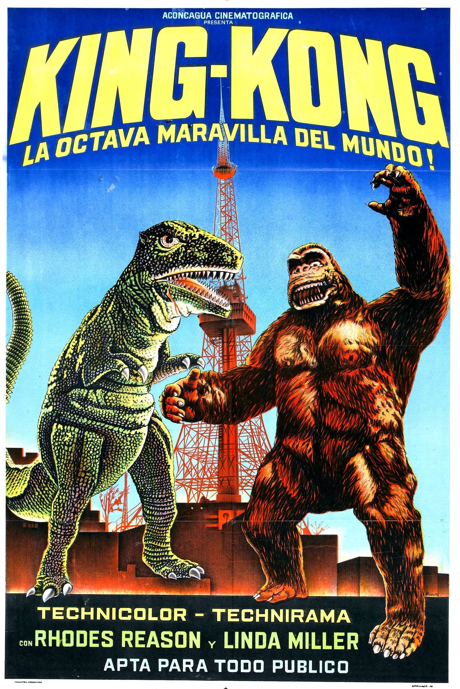 King Kong Escapes -- 11" x 17" Deluxe Poster Art Print || Kong Goes Ape in Classic Kaiju Graphic!