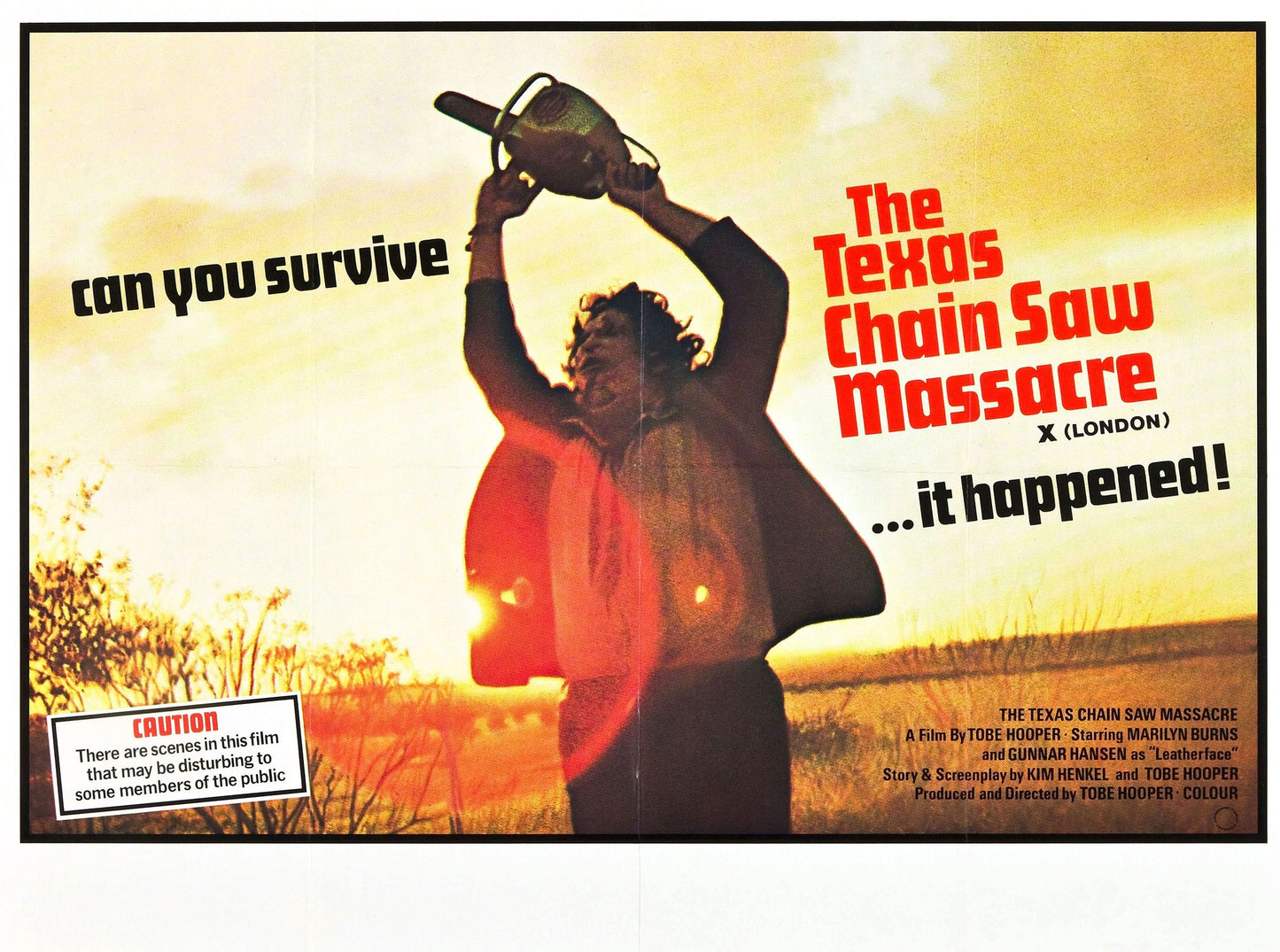 Texas Chainsaw Massacre, The -- Deluxe 11" x 17" Poster Art Print || Leatherface at Dawn!