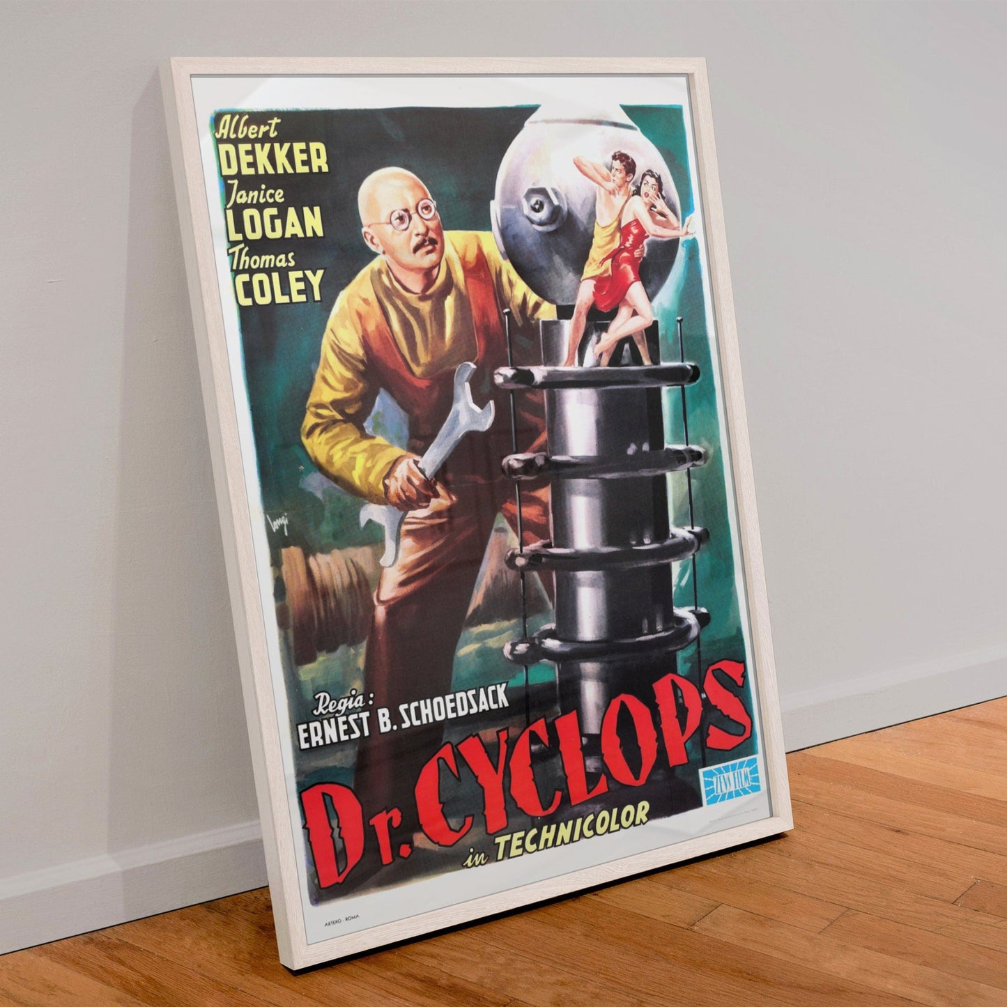 Dr. Cyclops -- 11" x 17" Deluxe Poster Art Print || Mad Scientist vs Shrunken Captives!