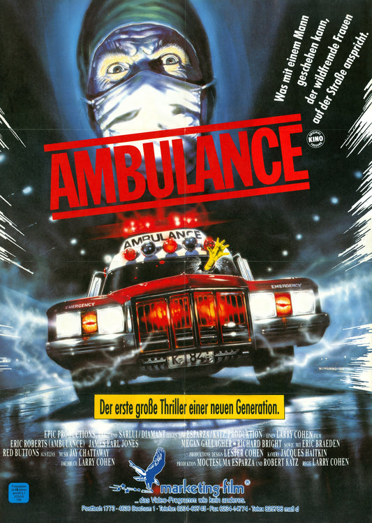 Ambulance -- 11" x 17" Deluxe Poster Art Print || Prime Larry Cohen Grindhouse!