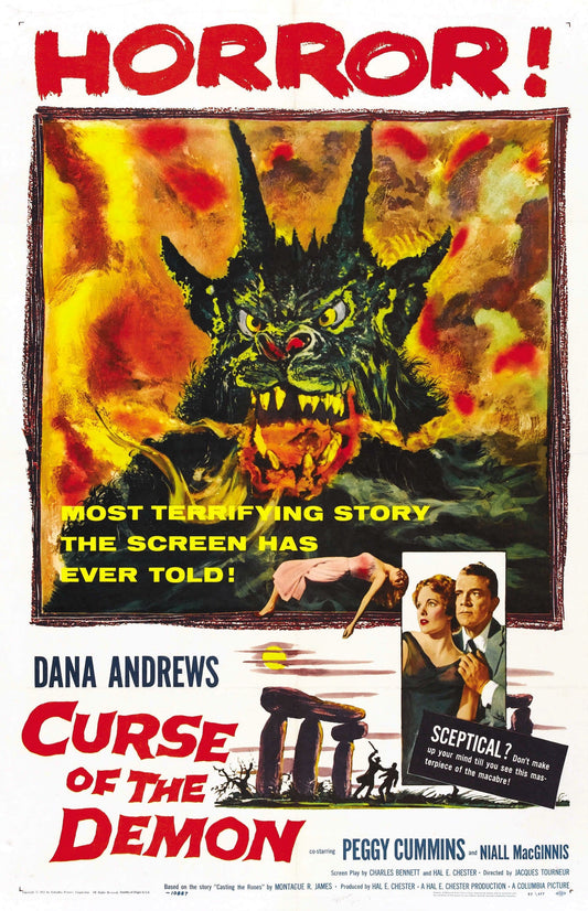 Night of the Demon -- Deluxe 11" x 17" Poster Art Print || Dana Andrews! Peggy Cummings! Demon Monster Straight Out of Hell!