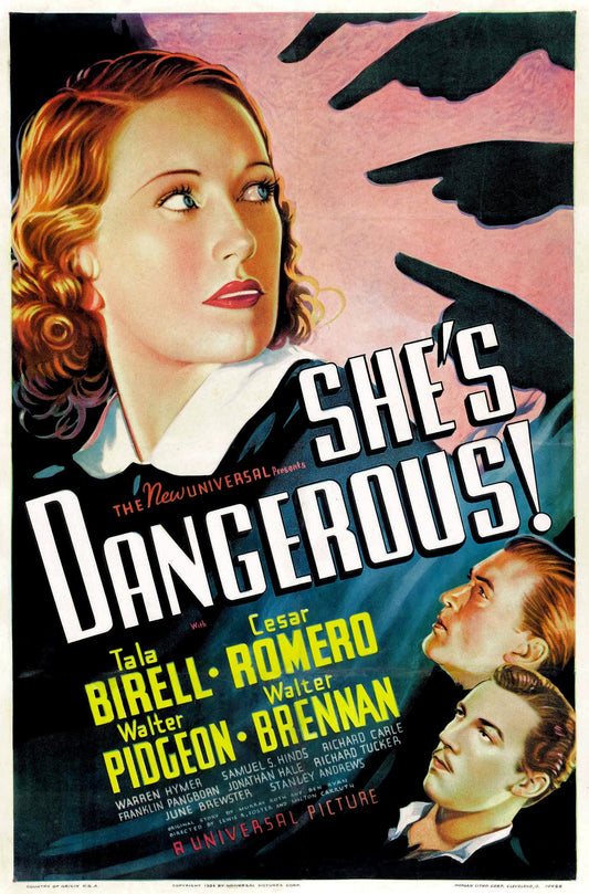 She's Dangerous! -- 11" x 17" Poster Art Print