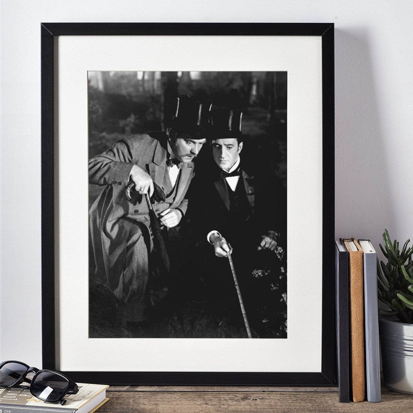 Adventures of Sherlock Holmes -- Deluxe 8.5" x 11" Wall Art Print | Basil Rathbone! The Game Is A'Foot, Watson!