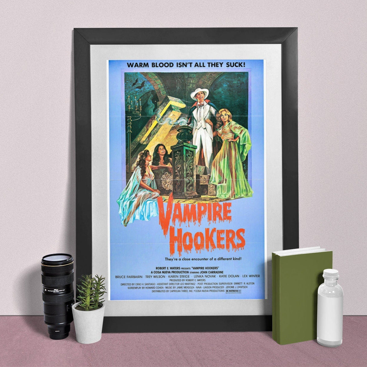 Vampire Hookers -- 11" x 17" Deluxe Poster Art Print || John Carradine as Count Dracula!