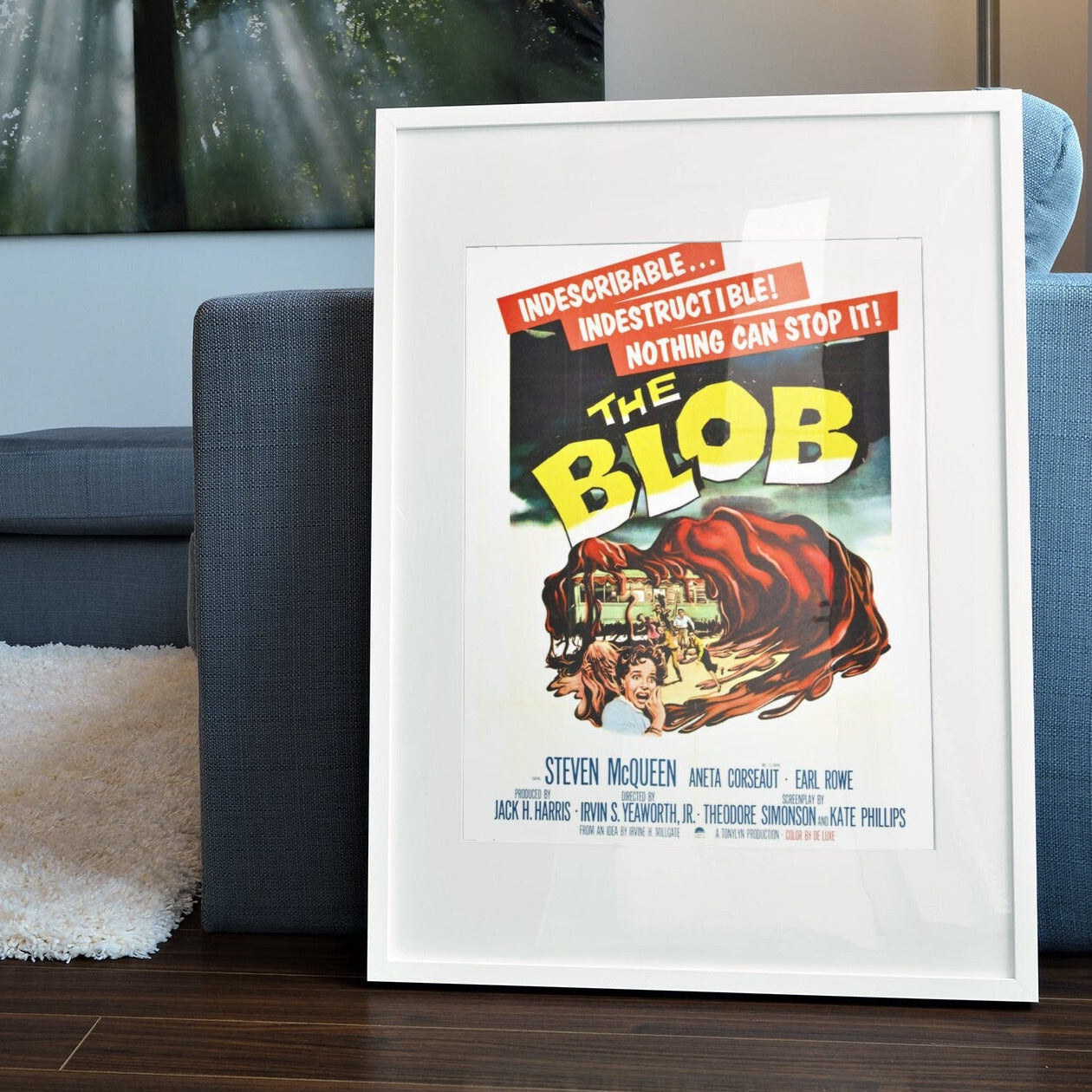 Blob, The -- 11" x 17" Deluxe Poster Art Print || Space Goo vs Absorbed Humans!