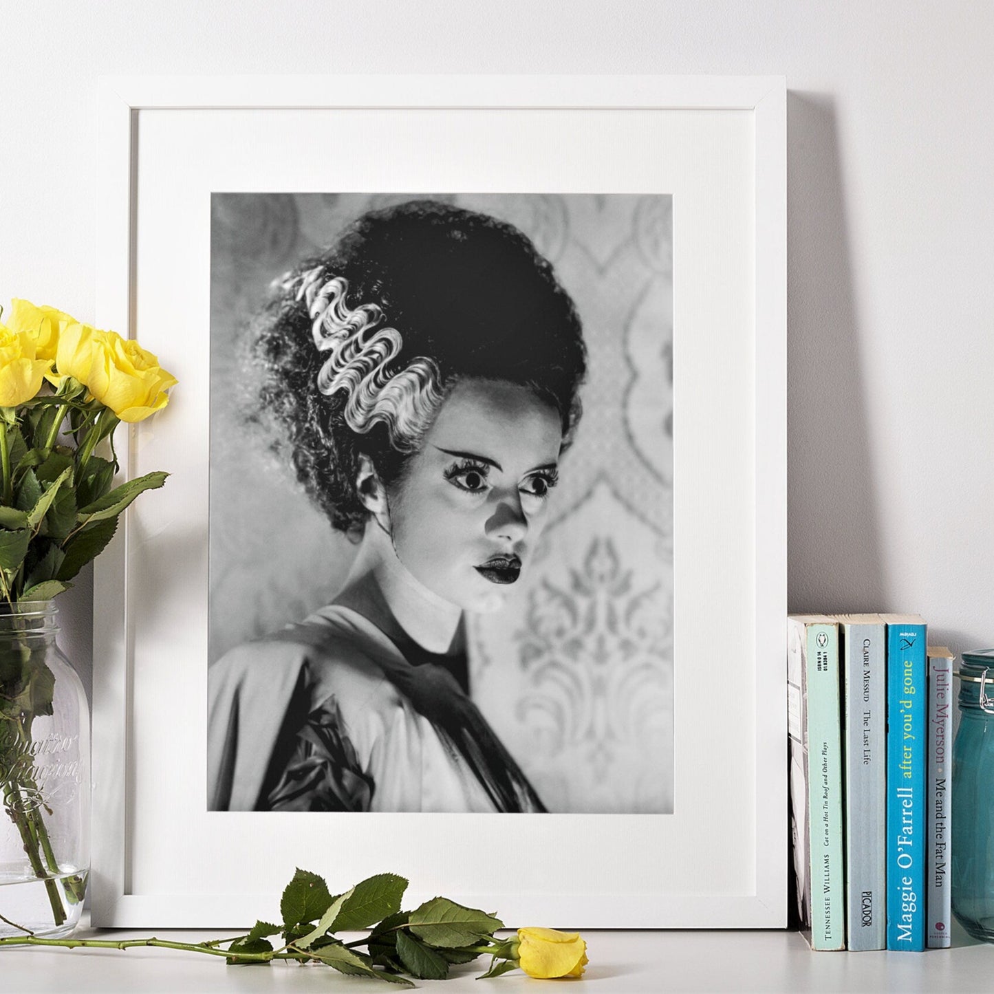 Bride of Frankenstein -- Deluxe 11" x 17" Poster Art Print with Elsa Lanchester as The Bride!