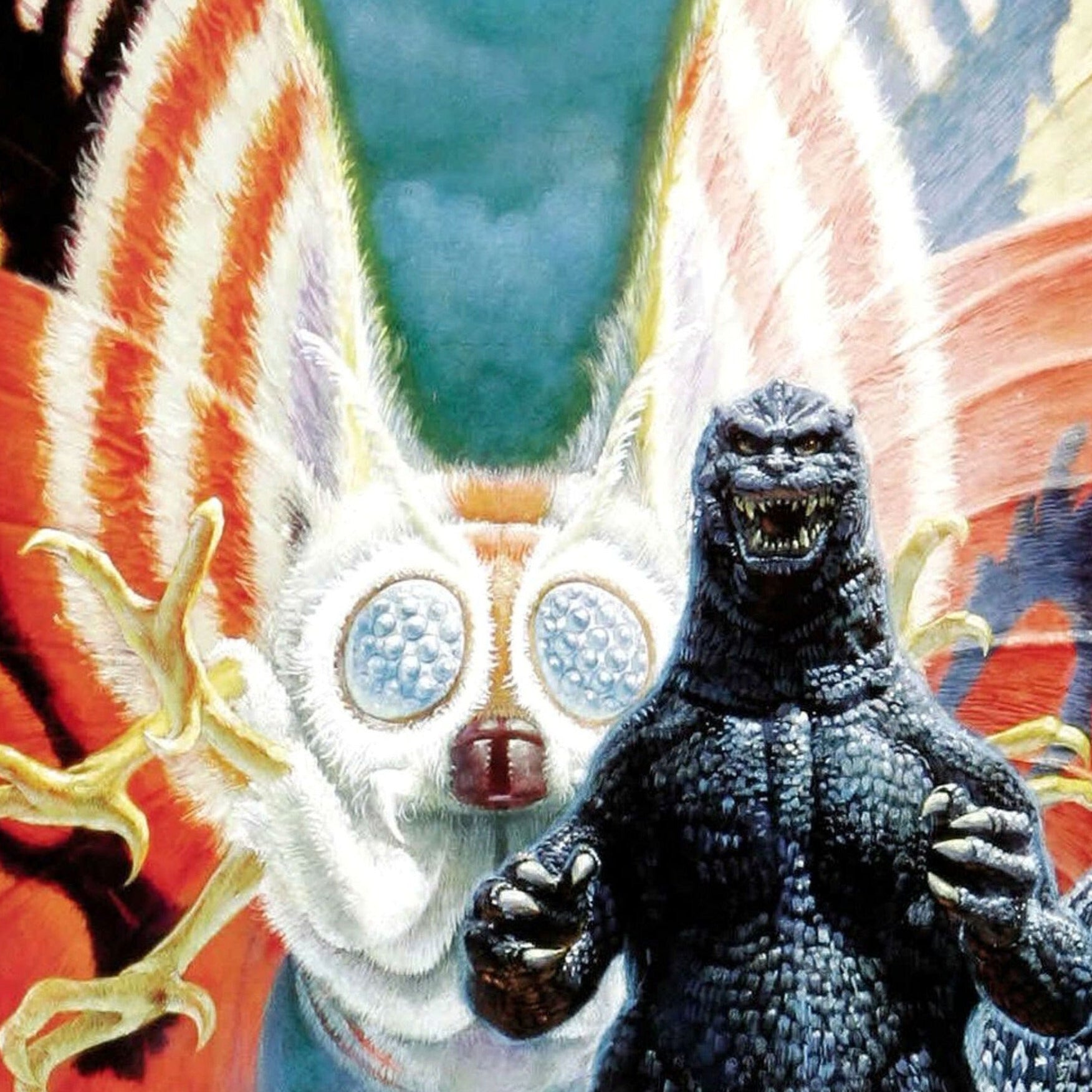 Godzilla vs Mothra -- 11" x 17" Deluxe Poster Art Print || Godzilla! Mothra! || 40% OFF!