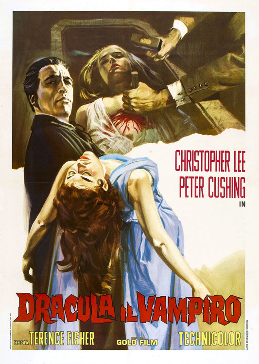 Dracula -- 11" x 17" Deluxe Poster Art Print || Chris Lee as the Infernal Count Dracula!