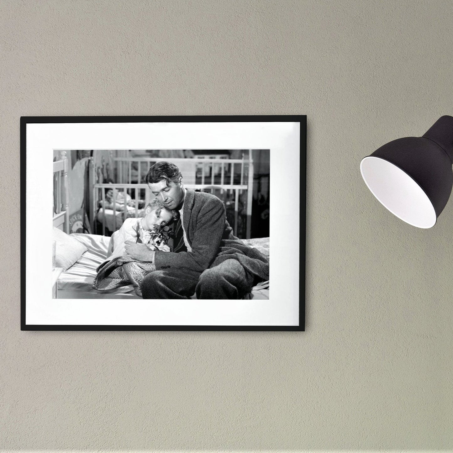 It's a Wonderful Life -- 8.5" x 11" Deluxe Art Print || Jimmy Stewart in Holiday Classic!