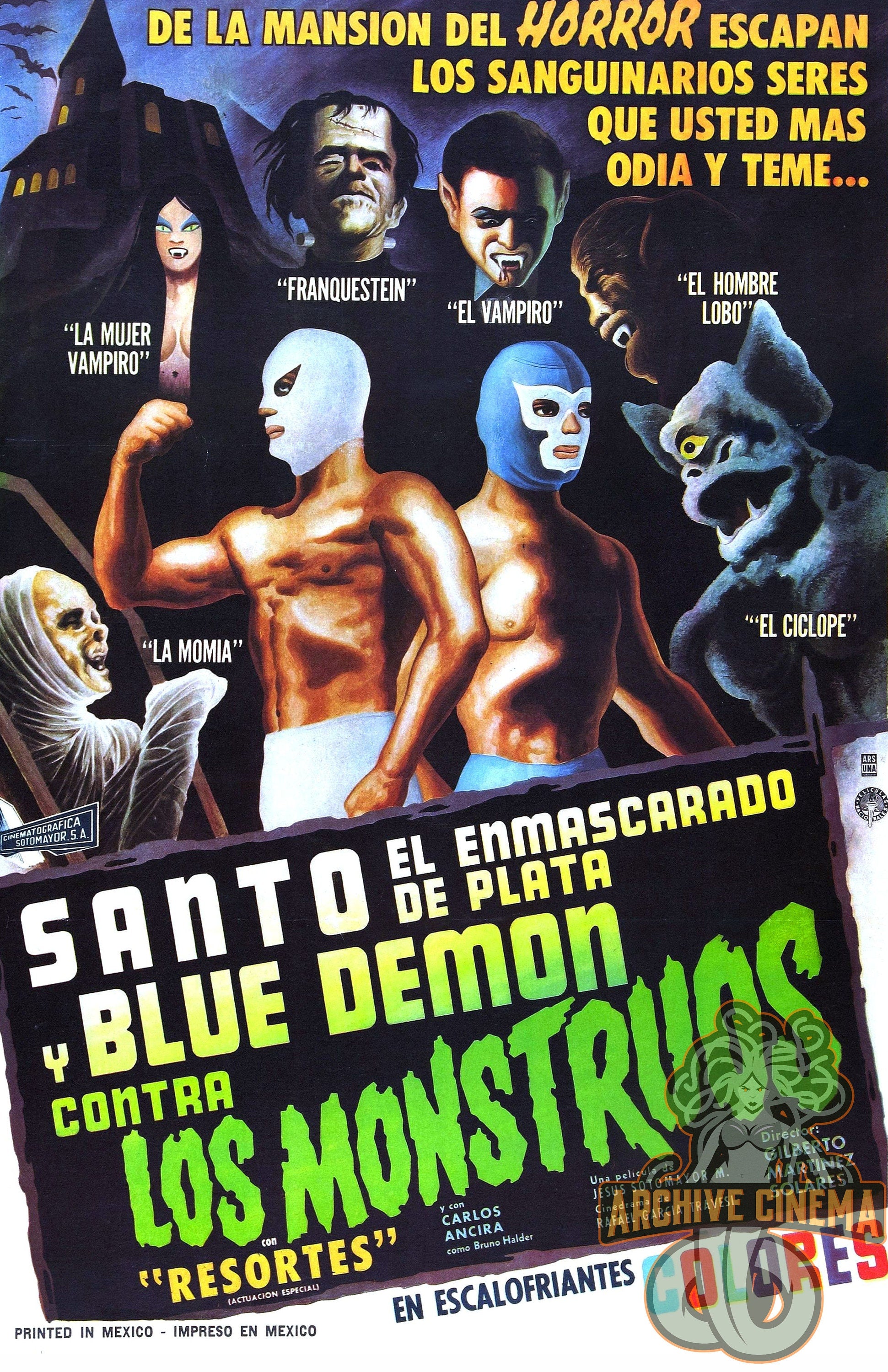 Blue Demon -- Set of Three 11" x 17" Deluxe Posters w/ FREE SHIPPING! || Lucha Libre Collector's Set!