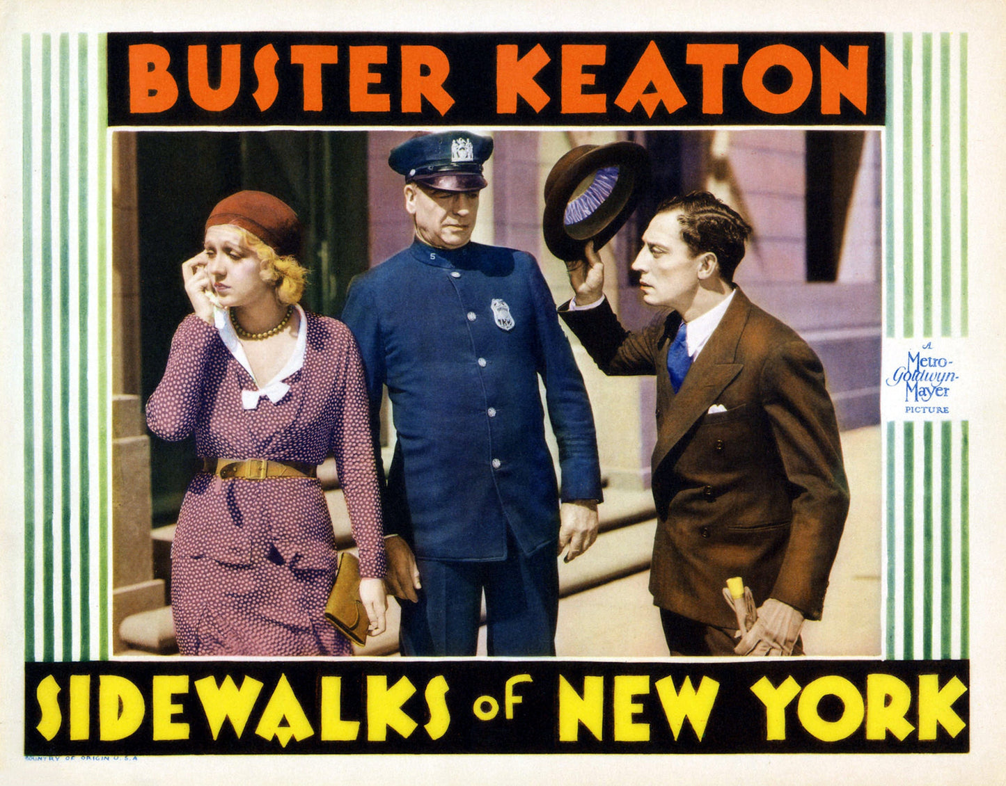 Sidewalks of New York -- Deluxe 8.5" x 11" Art Print with Buster Keaton!