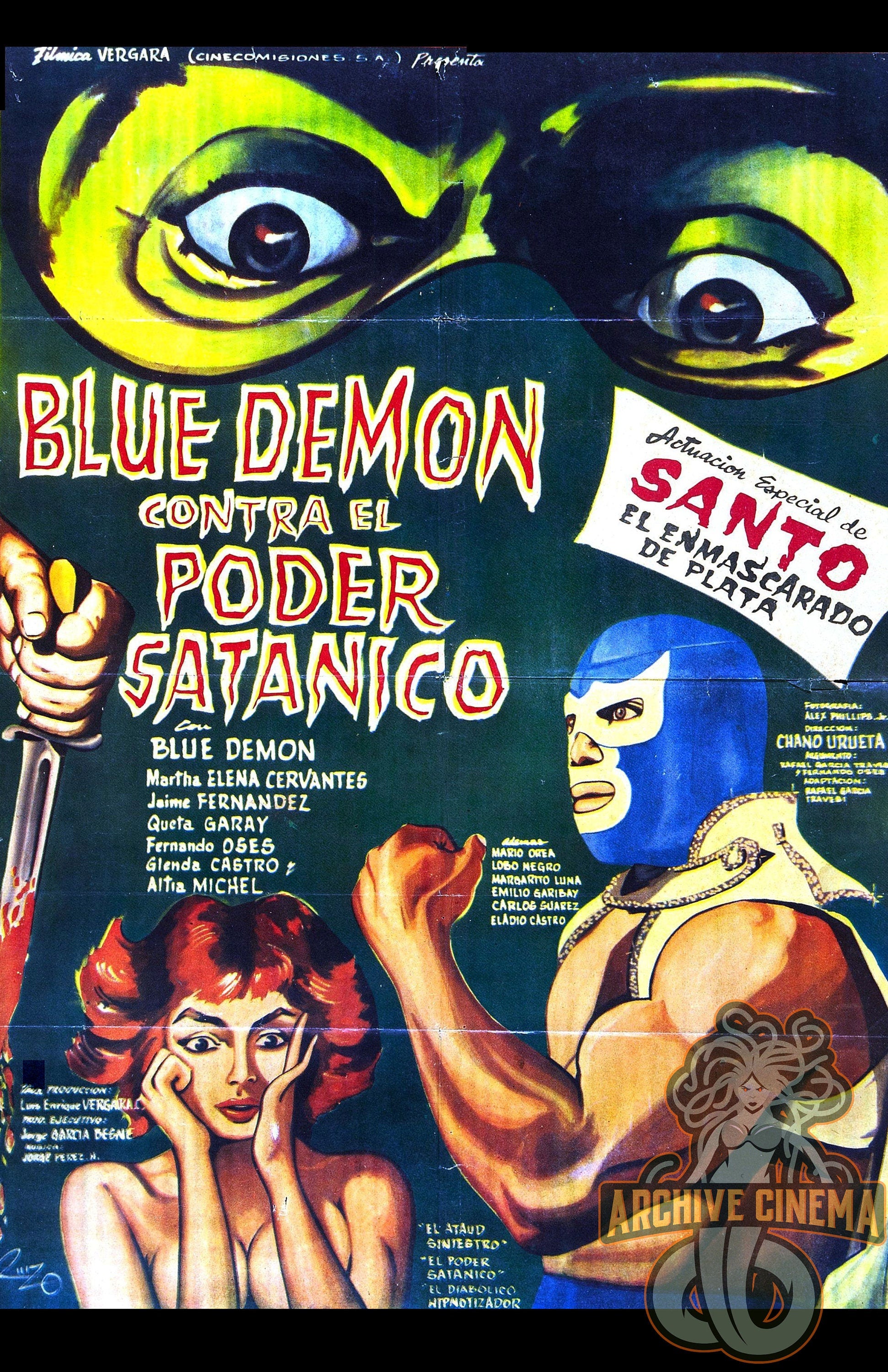 Blue Demon -- Set of Three 11" x 17" Deluxe Posters w/ FREE SHIPPING! || Lucha Libre Collector's Set!