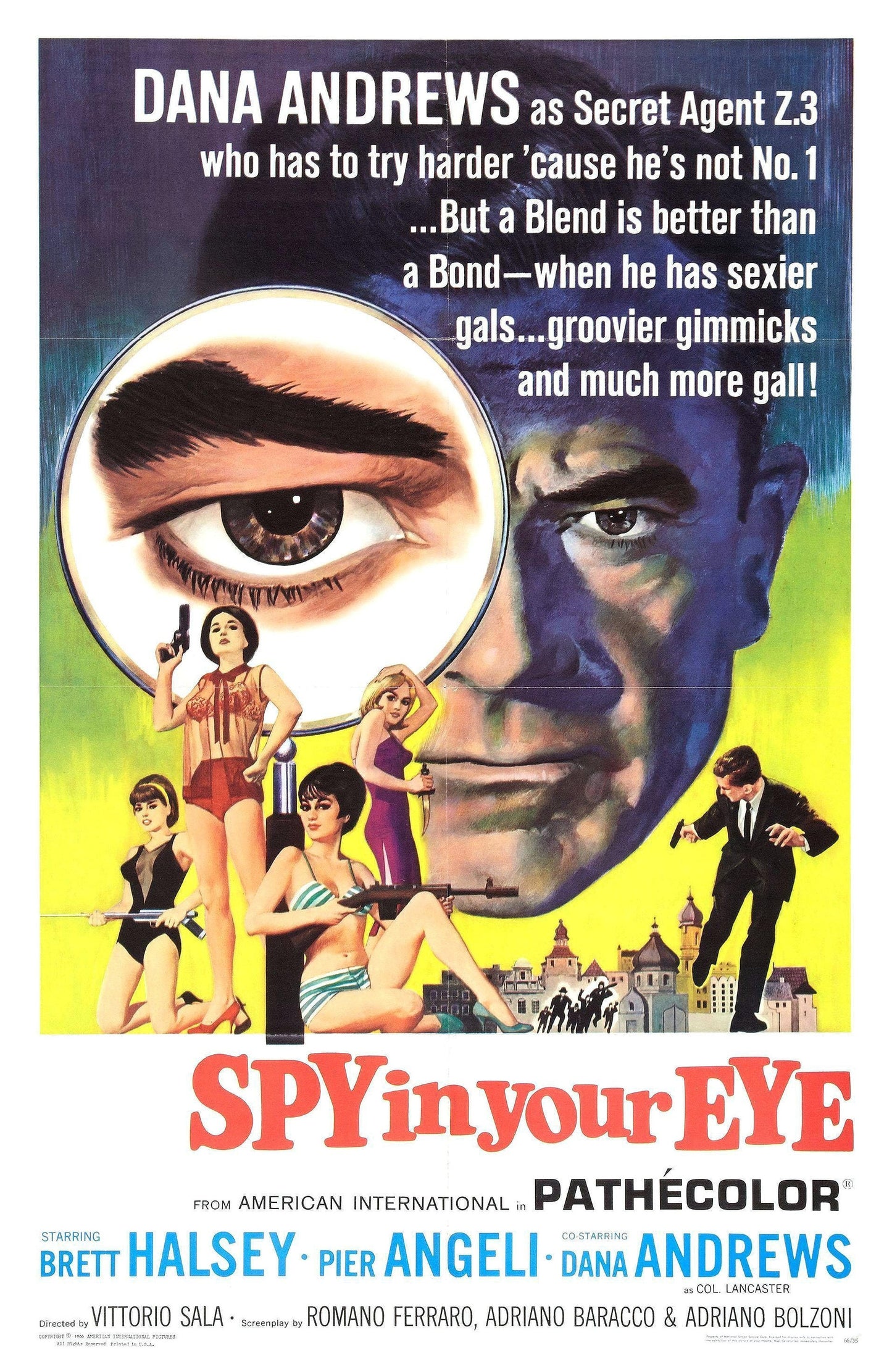 Spy in Your Eye -- 11" x 17" Deluxe Poster Art Print || Dana Andrews as Gentleman Spy!