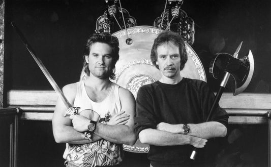 John Carpenter & Kurt Russell -- 8.5" x 11" Deluxe Art Print || Carpenter & Kurt Russell on the set of 'Big Trouble in Little China'!