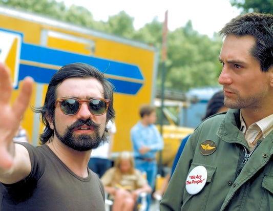 Martin Scorsese & Robert De Niro -- 8.5" x 11" Deluxe Art Print || On the Set of 'Taxi Driver'!