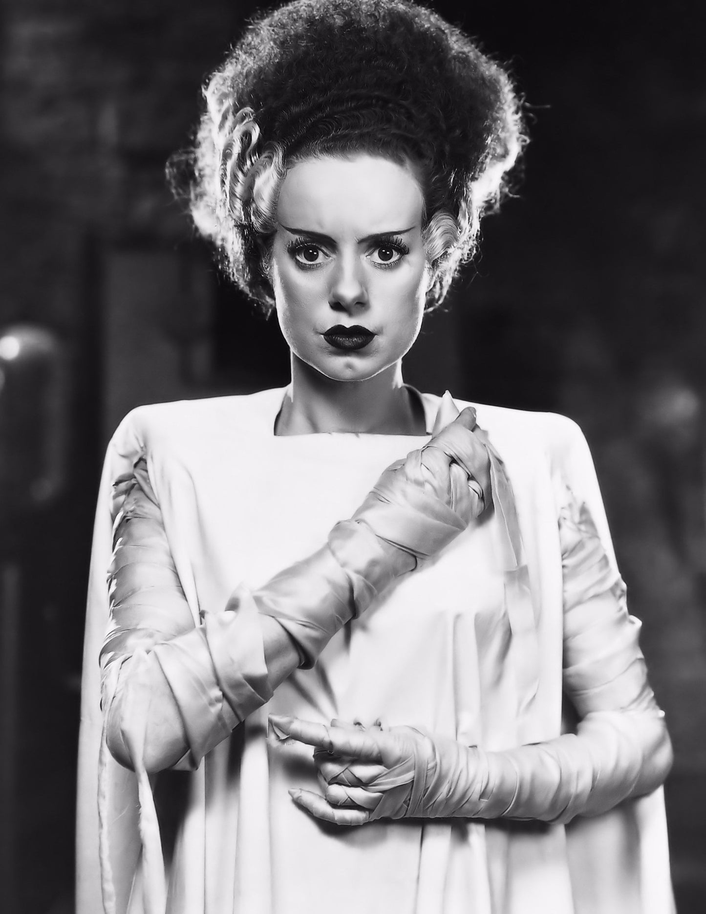 Bride of Frankenstein -- 8.5" x 11" Deluxe Wall Art Print || Elsa Lanchester as the Immortal Bride of Frankenstein!