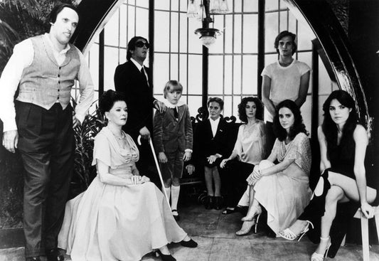 Dario Argento -- Deluxe 8.5" x 11" Wall Art Print || Dario Argento on the set of 'Suspiria' with his cast!