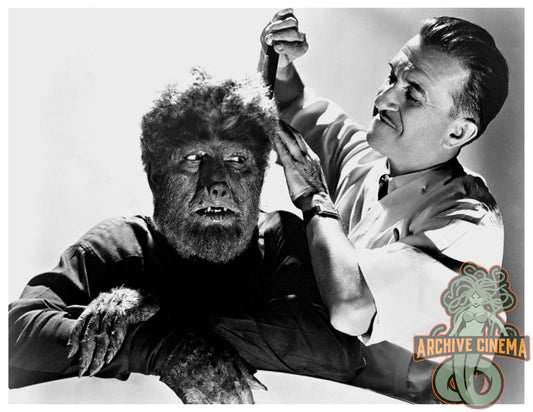 Frankenstein Meets the Wolf Man -- 8.5" x 11" Deluxe Art Print || Lon Chaney Jr. and Jack Pierce!