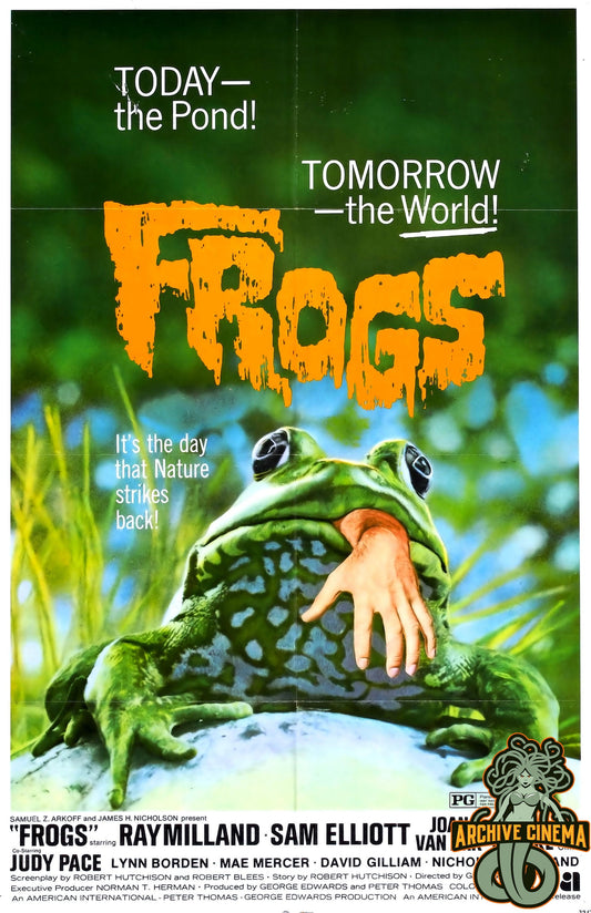 Frogs -- Deluxe 11" x 17" Poster Art Print || Ray Milland vs Diabolical Frogs!