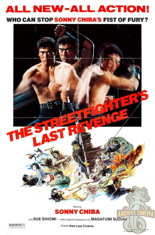 Street Fighter's Last Revenge, The -- 11" x 17" Poster Art Print w/ the Late Great Sonny Chiba!