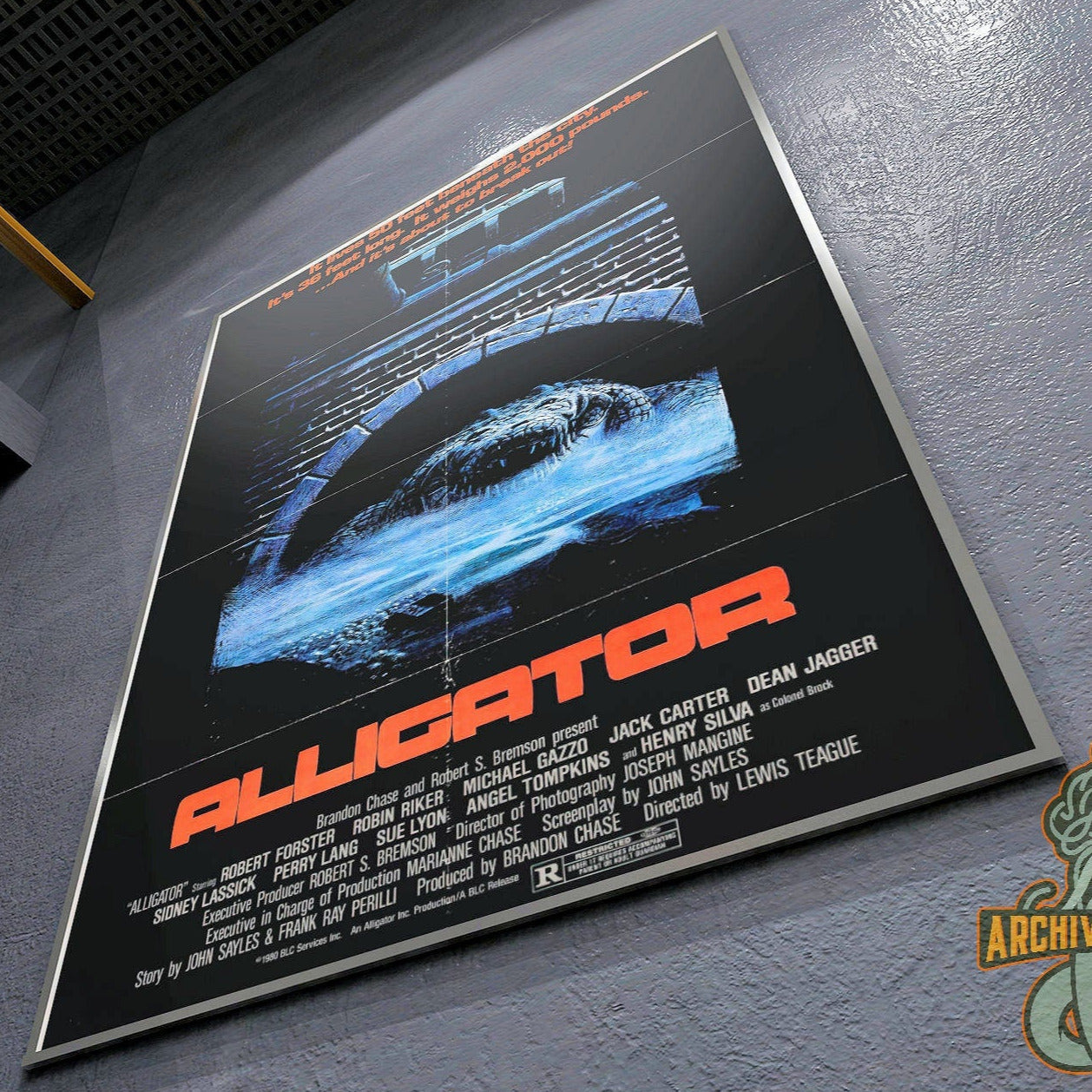 Alligator -- Deluxe 11" x 17" Poster Art Print || Roger Corman Sewer Reptile Giant Classic!