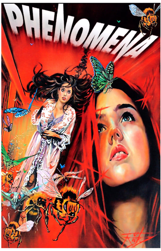 Phenomena -- 11" x 17" Poster Art Print || Dario Argento and Jennifer Connelly Shocker!