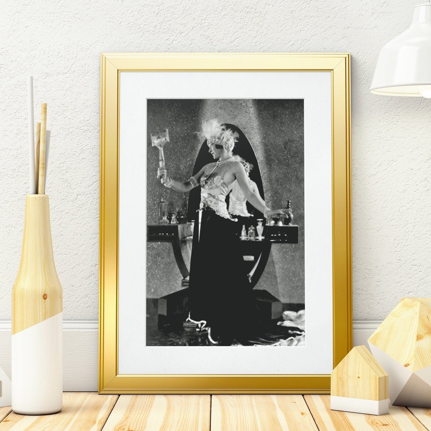 Eleanor Boardman -- 8.5" x 11" Art Print || Silent Film Queen in Deco Decadent Splendor!