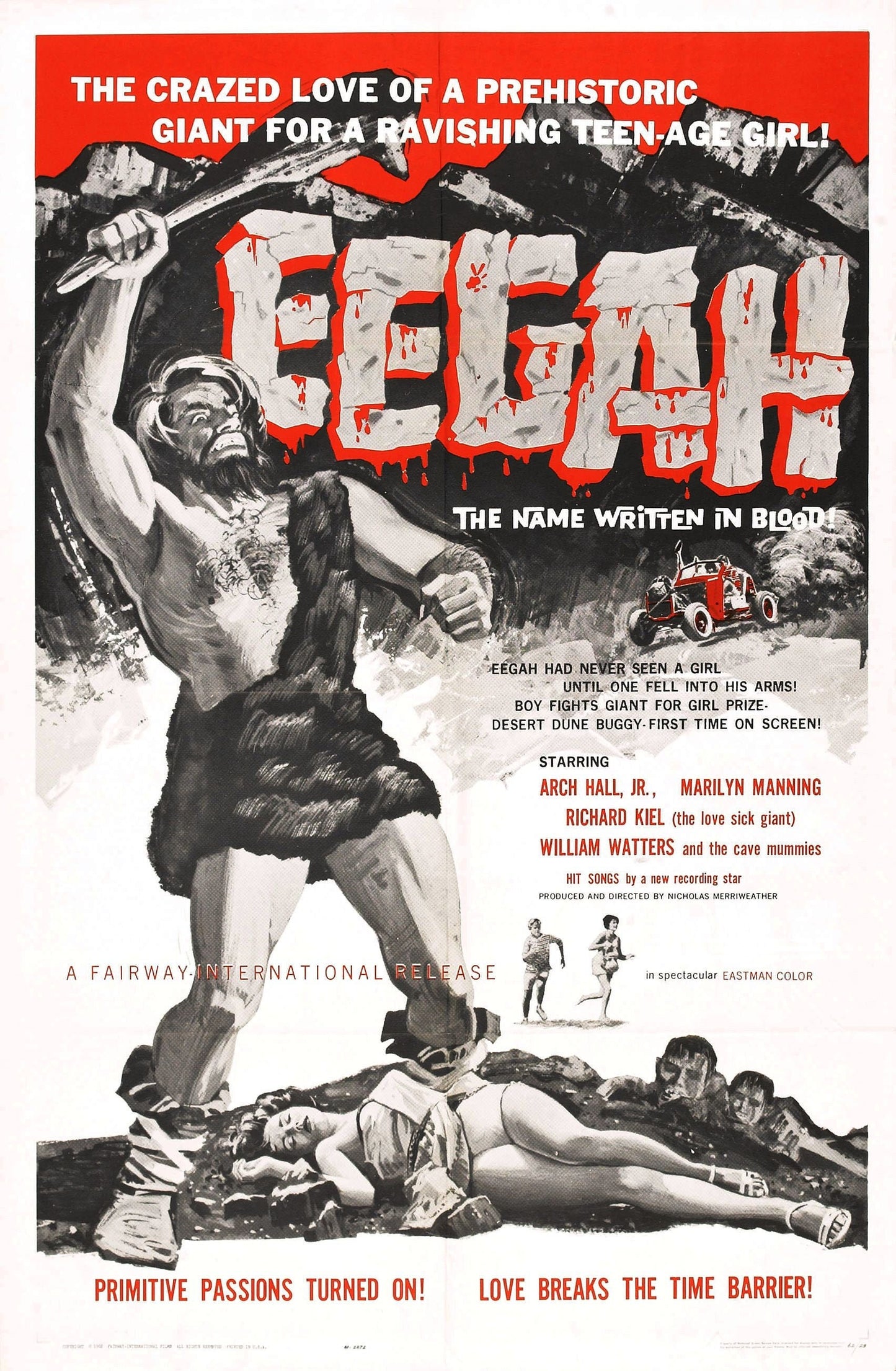 Eegah! -- 11" x 17" Deluxe Poster Art Print || The Name Written in Blood!