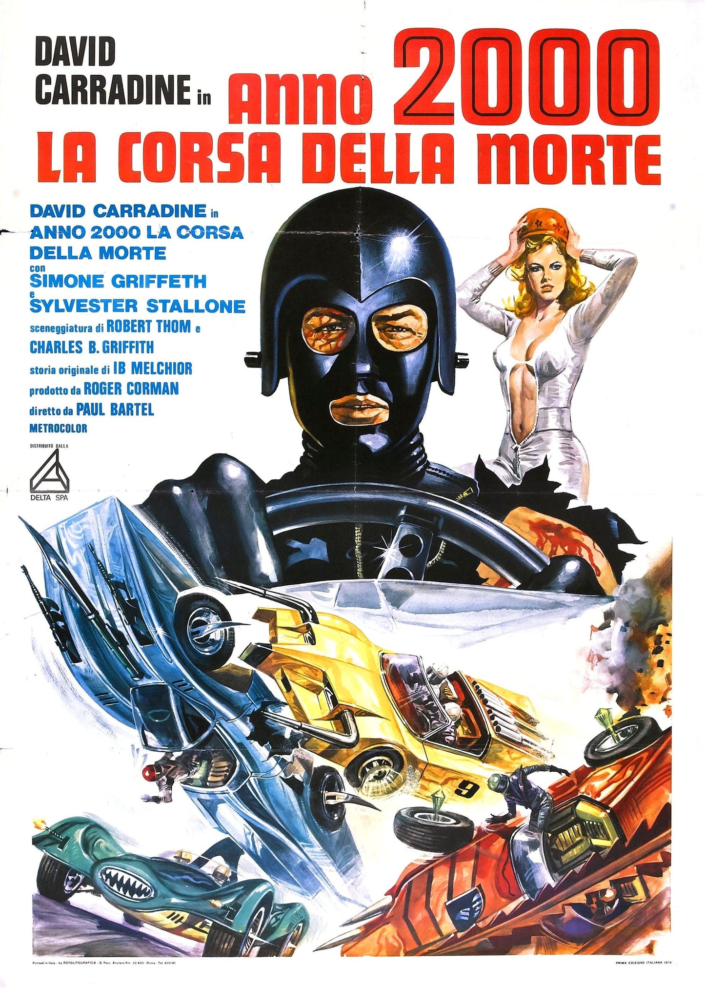 Death Race 2000 -- 11" x 17" Deluxe Poster Art Print || David Carradine as Frankenstein!