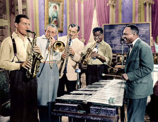 Louis Armstrong & Benny Goodman -- 8.5" x 11" Art Print