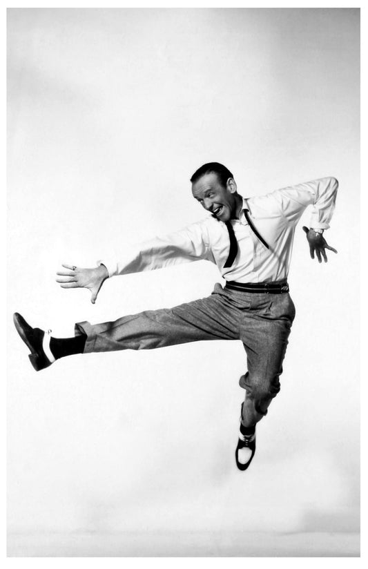 Fred Astaire-- 11" x 17" Deluxe Poster Art Print | The King of Dance Musicals Goes Vertical!