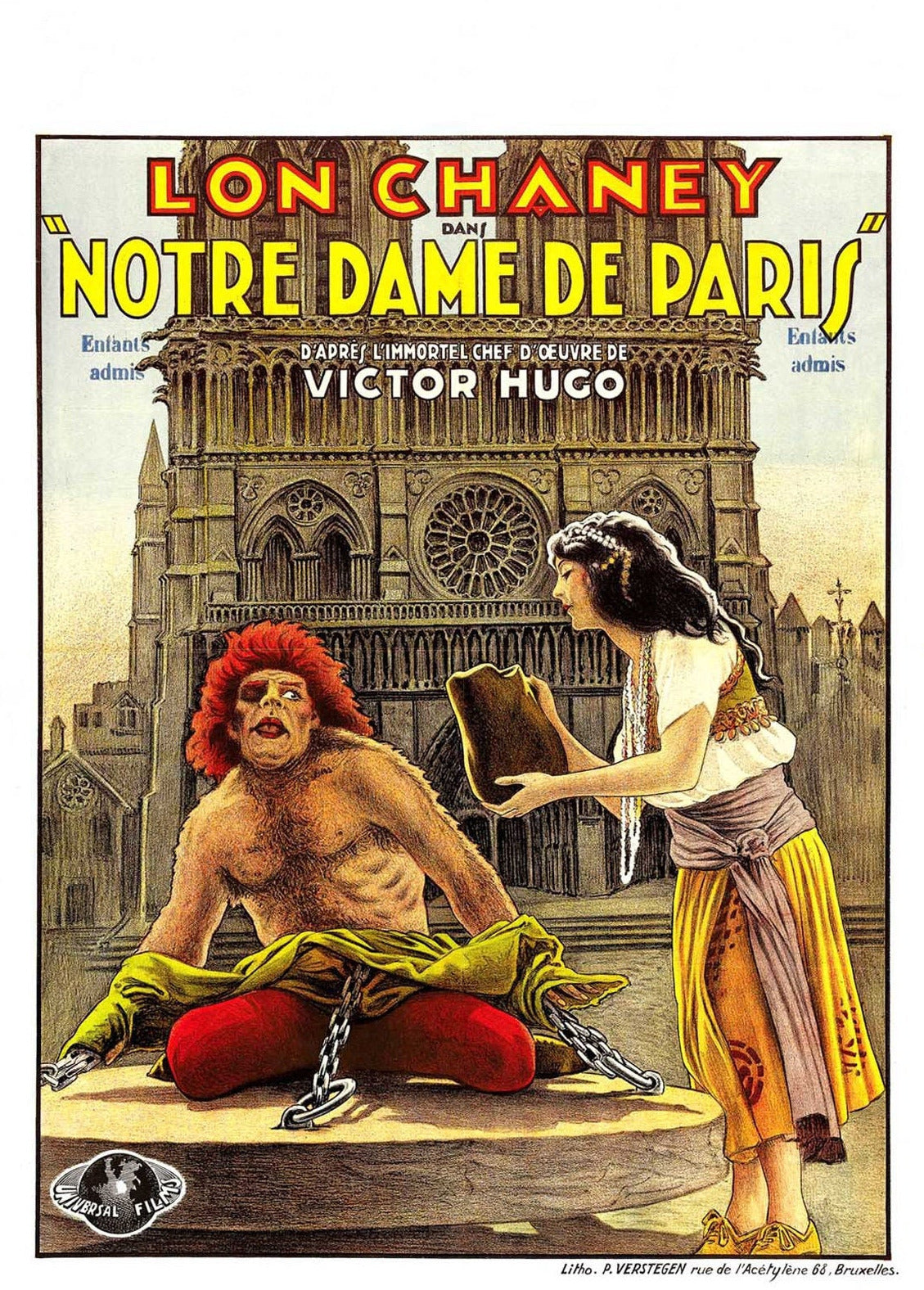 Hunchback of Notre Dame, The -- 8.5" x 11" Deluxe Wall Art Print || Lon Chaney, Sr.'s Great Role as Quasimodo! Haunting!